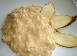 016P - Risotto con porri, taleggio e pere - Porz. 10 pax